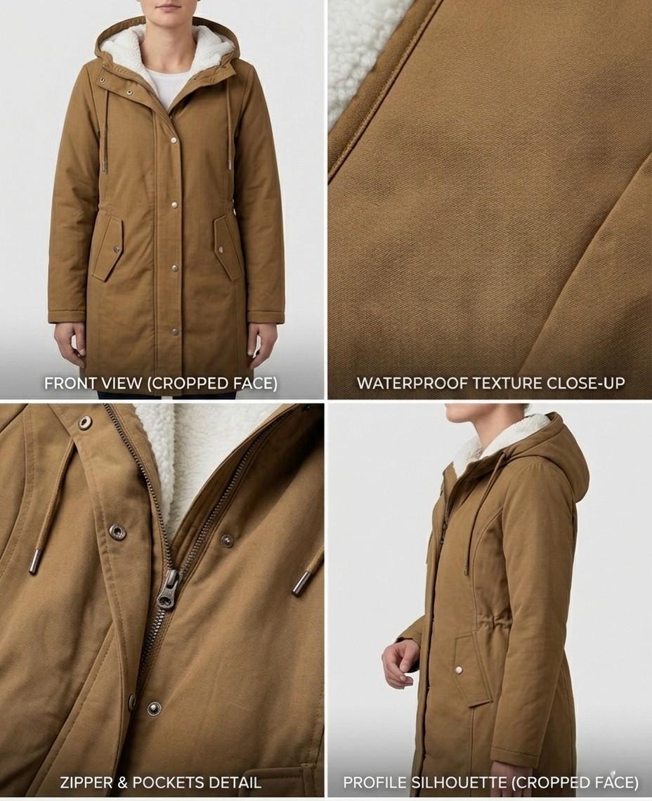 Waterproof Long Parka, Fleece-Lined