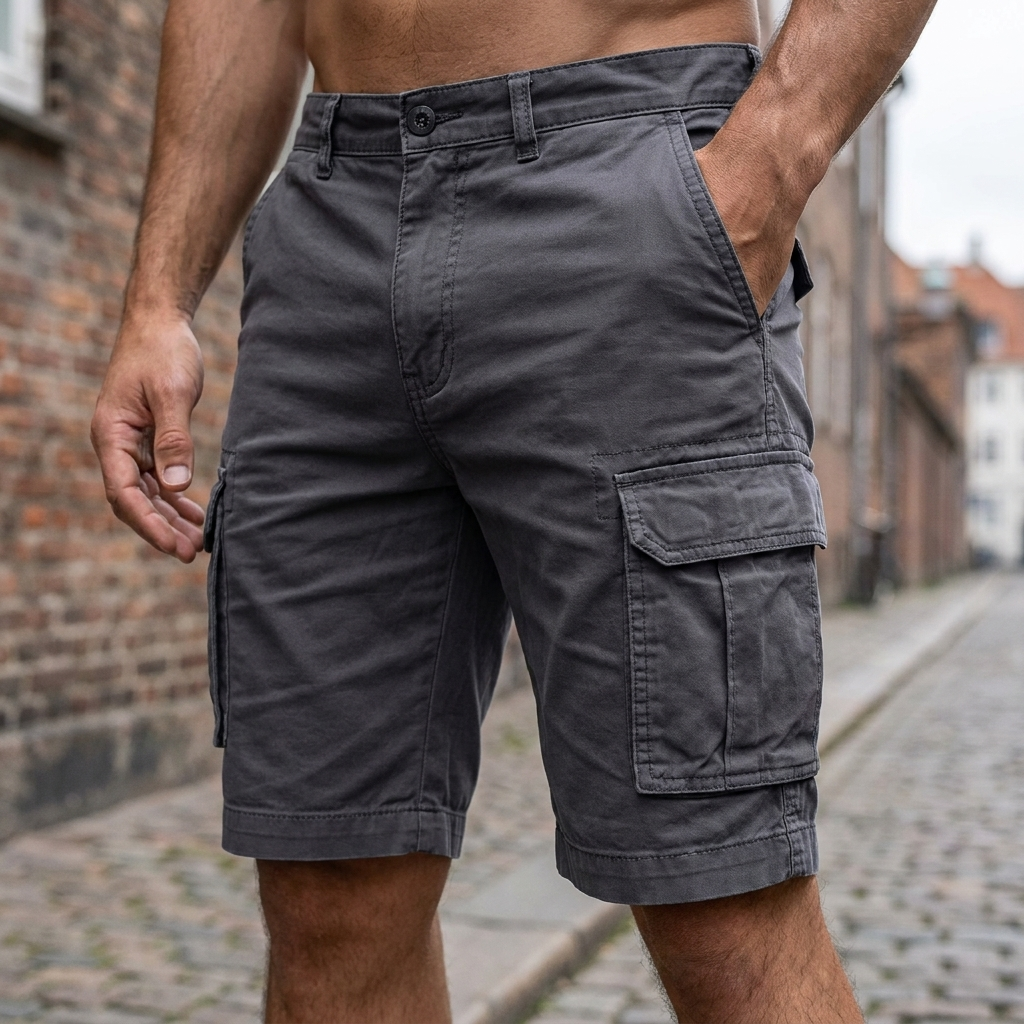 Sommer Shorts med Cargolommer | Robust design & Bæltestropper | Praktisk & Afslappet Hverdagsstil