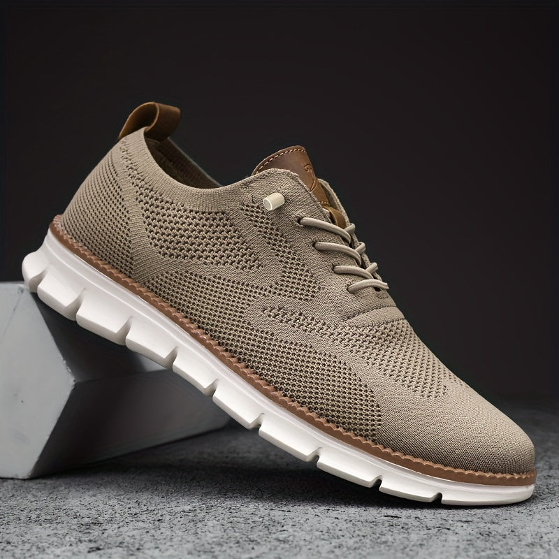 Komfortable Sneakers med Åndbart Netdesign | Fleksibelt Strikmateriale | Letvægt & Fleksibel Komfort