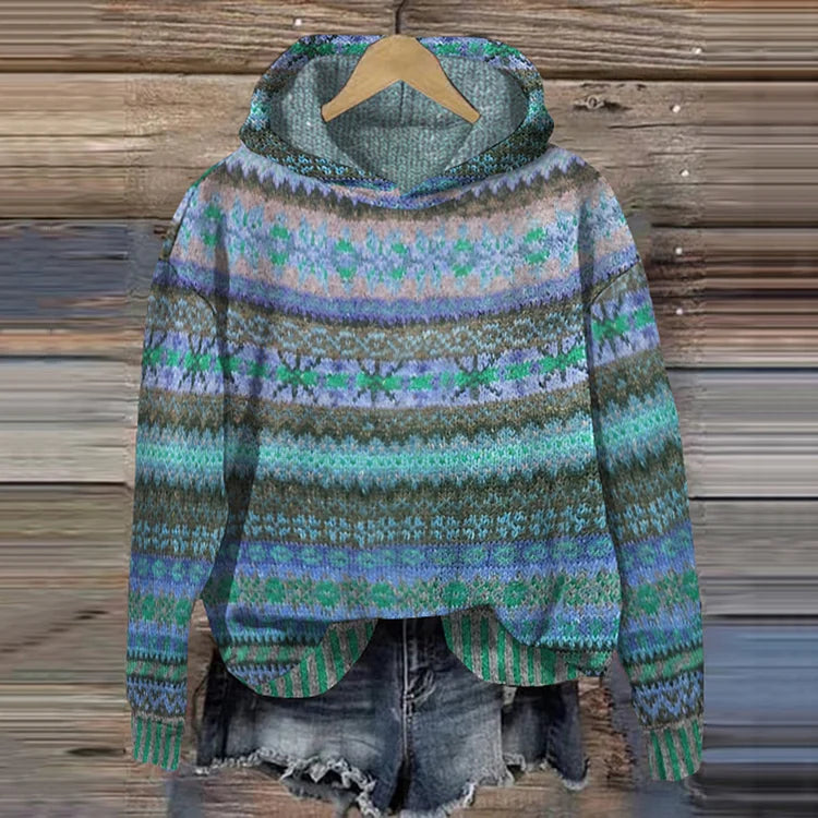 Ingrid – Mönstrad Hoodie