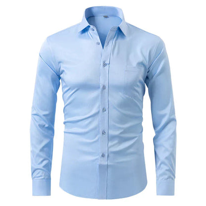 Heren Overhemd Met Lange Mouwen En Slim Fit