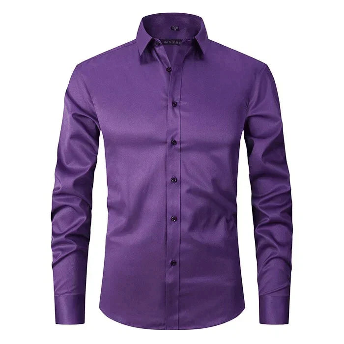 Heren Overhemd Met Lange Mouwen En Slim Fit