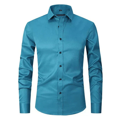 Heren Overhemd Met Lange Mouwen En Slim Fit
