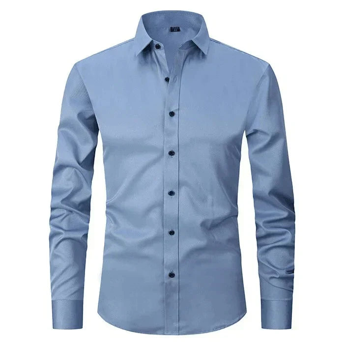 Heren Overhemd Met Lange Mouwen En Slim Fit