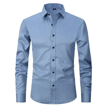 Heren Overhemd Met Lange Mouwen En Slim Fit