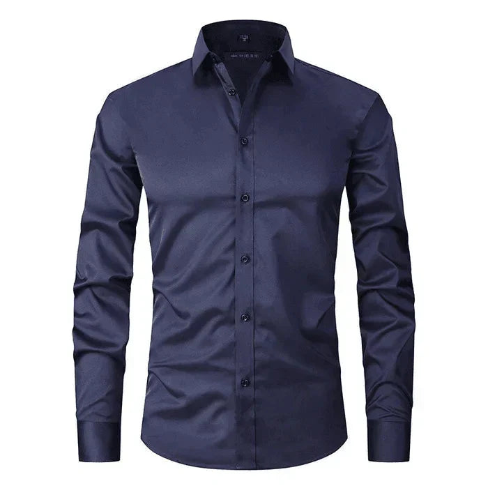 Heren Overhemd Met Lange Mouwen En Slim Fit