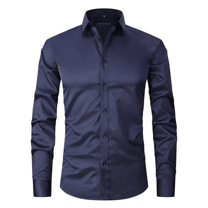 Heren Overhemd Met Lange Mouwen En Slim Fit