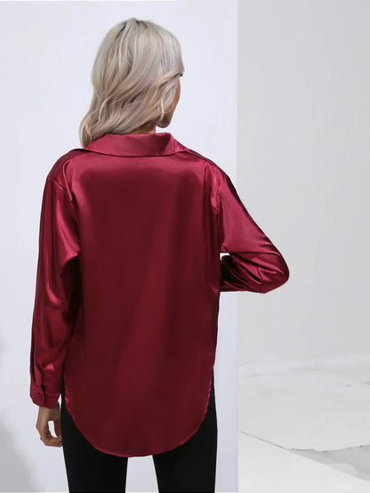 Lyvia | Luxe Satijnen Blouse
