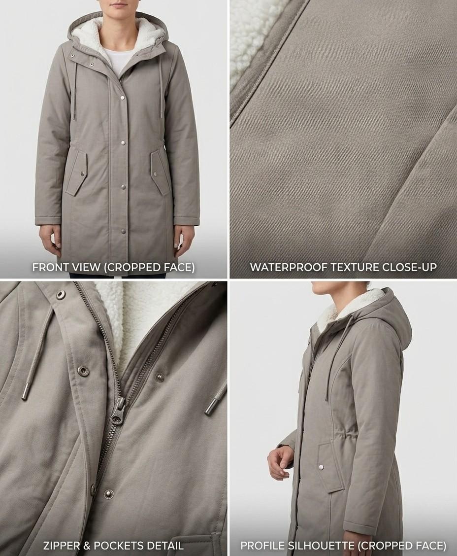 Waterproof Long Parka, Fleece-Lined