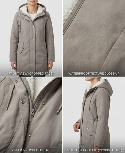 Waterproof Long Parka, Fleece-Lined