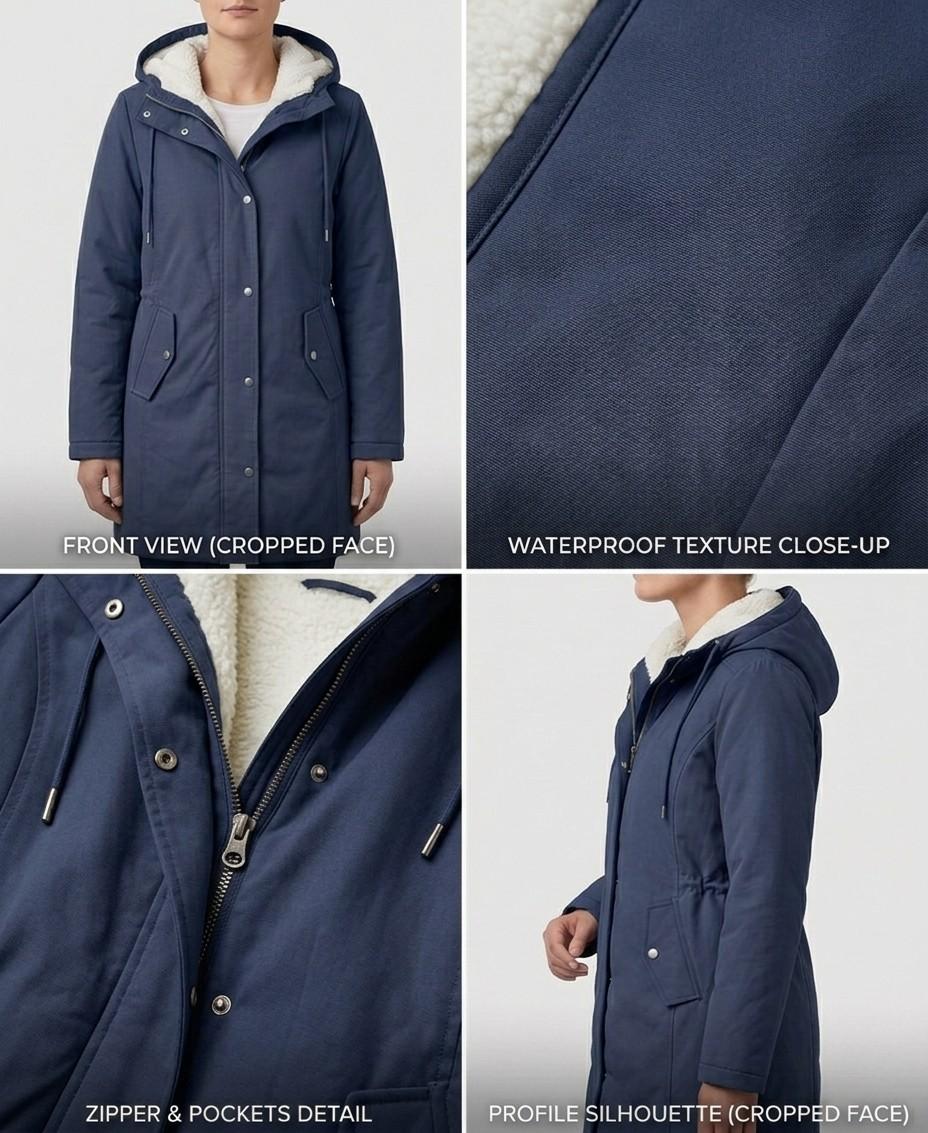 Waterproof Long Parka, Fleece-Lined