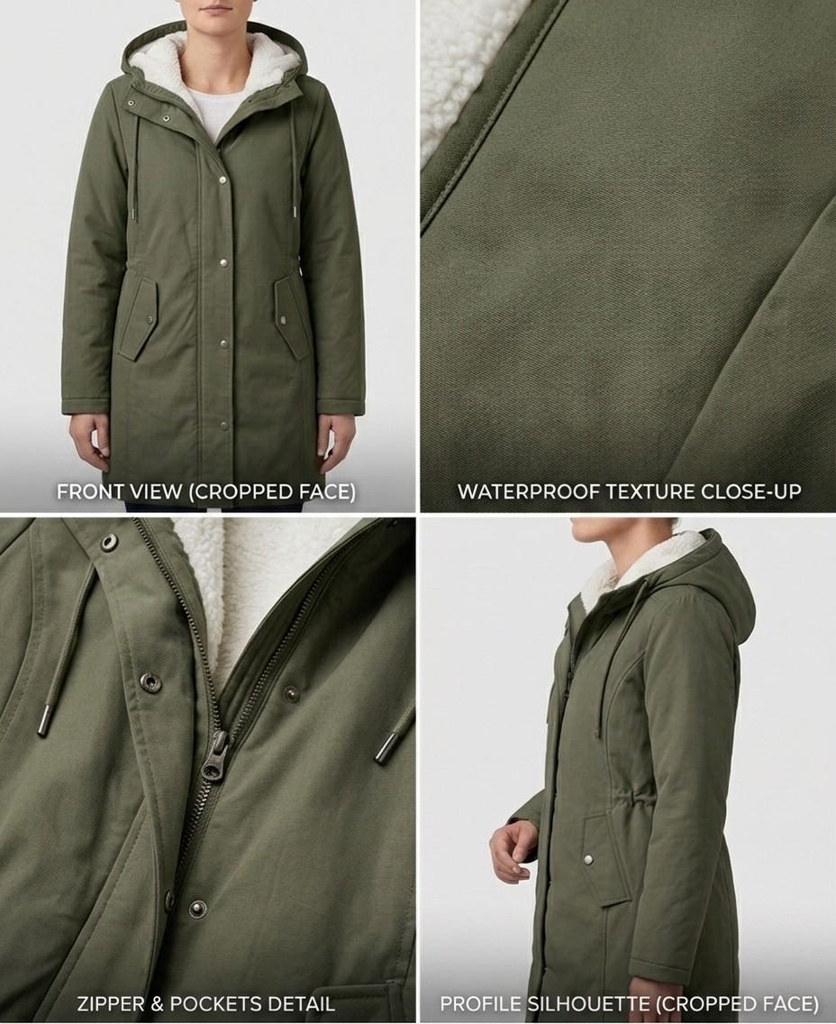 Waterproof Long Parka, Fleece-Lined