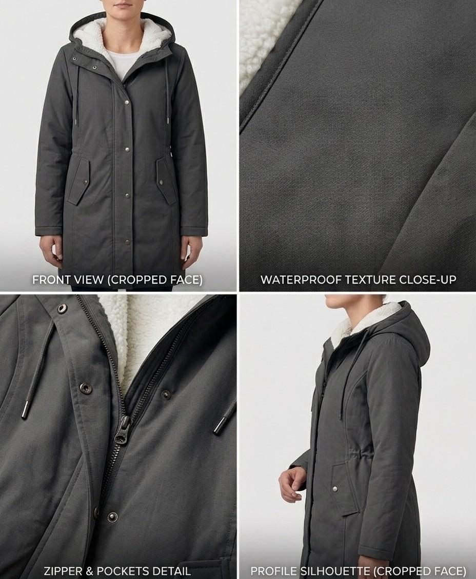 Waterproof Long Parka, Fleece-Lined