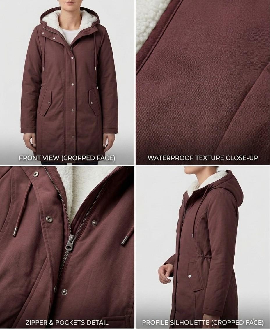 Waterproof Long Parka, Fleece-Lined