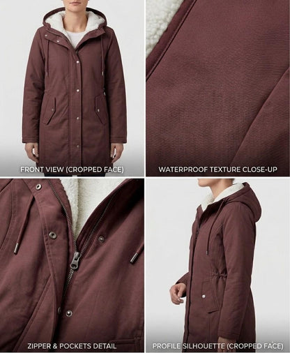 Waterproof Long Parka, Fleece-Lined