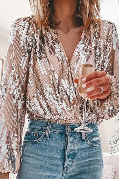 Isabell | Glamour Pailletten Blouse