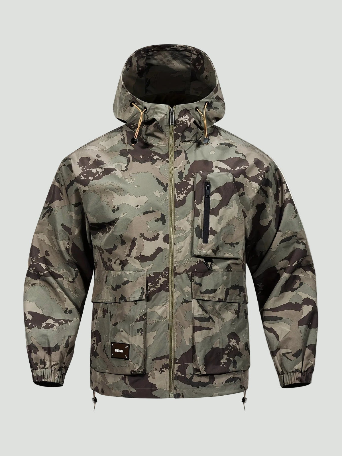 Unisex Jas – Loose Fit – Camouflage met Capuchon