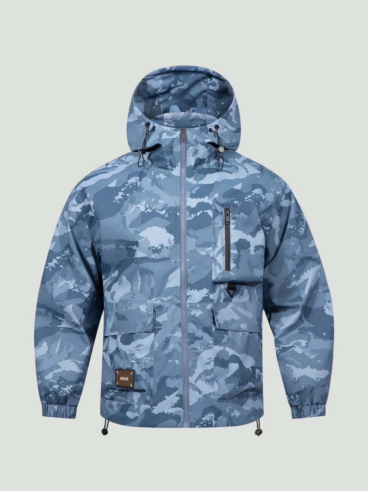Unisex Jas – Loose Fit – Camouflage met Capuchon