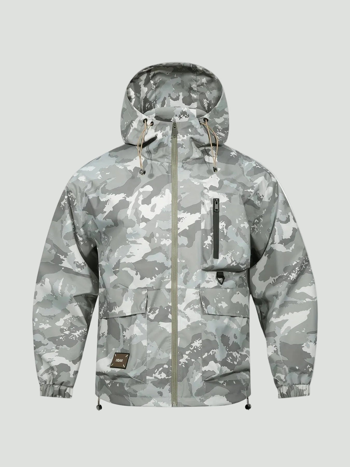 Unisex Jas – Loose Fit – Camouflage met Capuchon