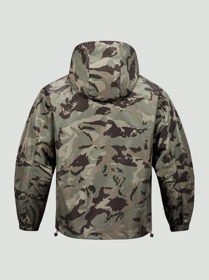 Unisex Jas – Loose Fit – Camouflage met Capuchon