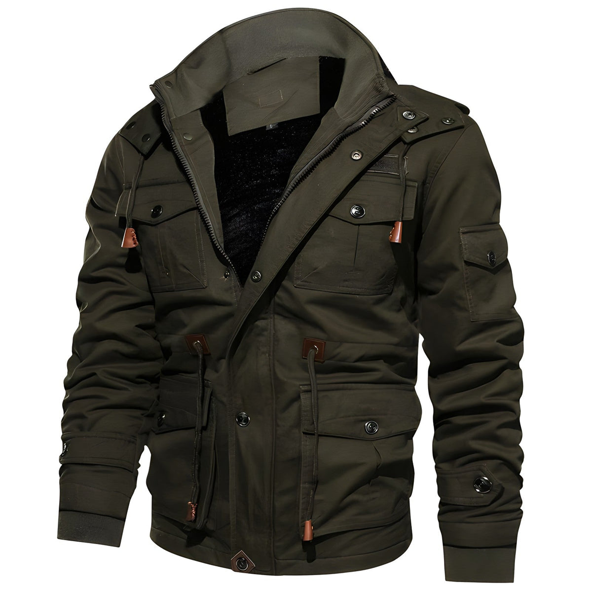Heren Outdoorjas – Meerdere Zakken – Warm & Dagelijks Gebruik