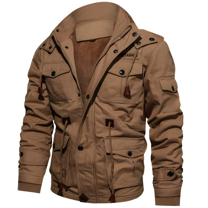 Heren Outdoorjas – Meerdere Zakken – Warm & Dagelijks Gebruik