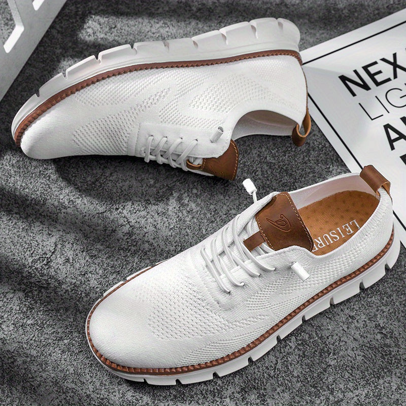 Komfortable Sneakers med Åndbart Netdesign | Fleksibelt Strikmateriale | Letvægt & Fleksibel Komfort
