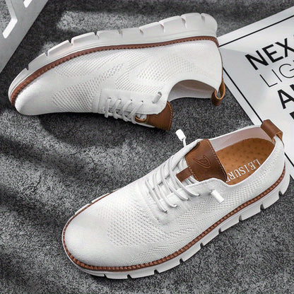 Komfortable Sneakers med Åndbart Netdesign | Fleksibelt Strikmateriale | Letvægt & Fleksibel Komfort