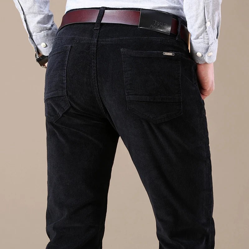 Heren Ribbroek – Comfortabele Pasvorm – Elastische Taille voor Dagelijks Gebruik