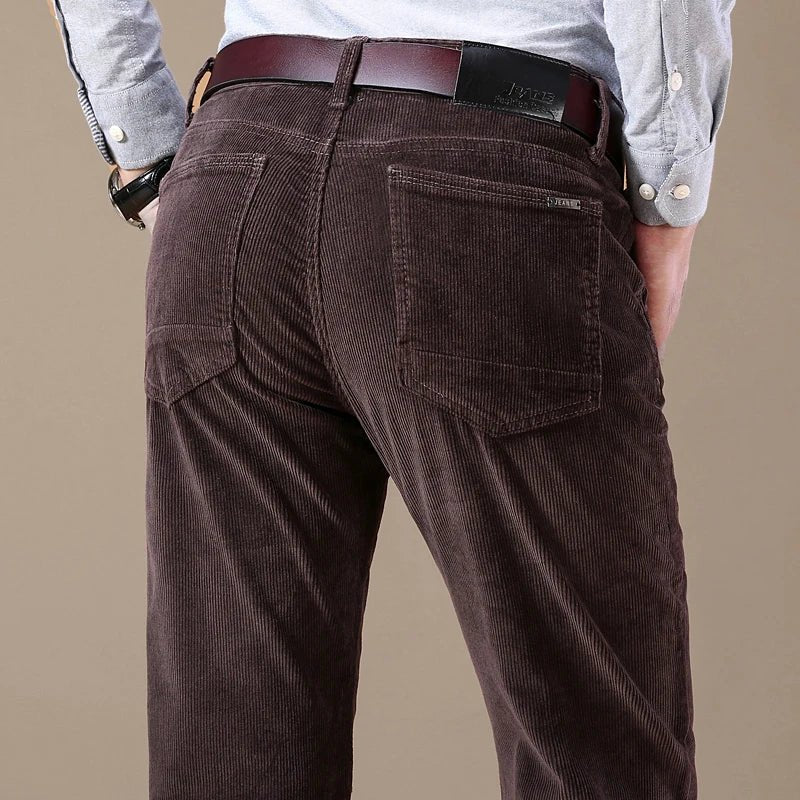 Heren Ribbroek – Comfortabele Pasvorm – Elastische Taille voor Dagelijks Gebruik