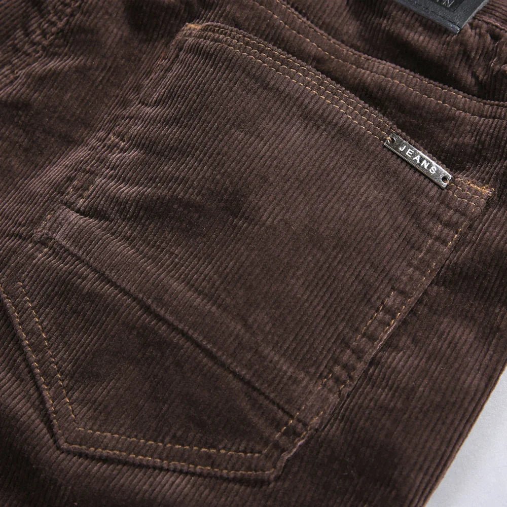 Heren Ribbroek – Comfortabele Pasvorm – Elastische Taille voor Dagelijks Gebruik