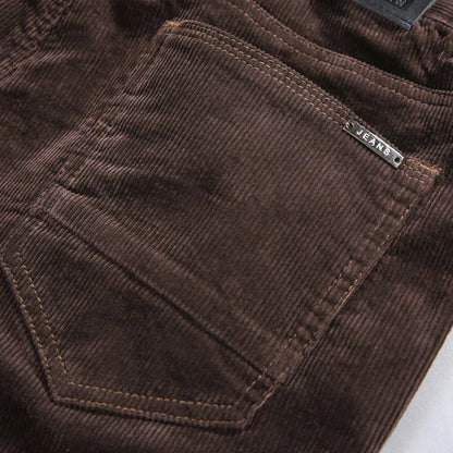 Heren Ribbroek – Comfortabele Pasvorm – Elastische Taille voor Dagelijks Gebruik