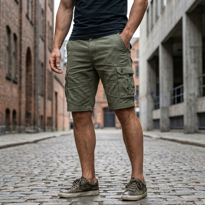 Sommer Shorts med Cargolommer | Robust design & Bæltestropper | Praktisk & Afslappet Hverdagsstil